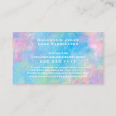 個人ブランドのビジネスロゴモダン抽象芸術 名刺 (裏面)