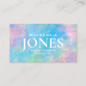 個人ブランドのビジネスロゴモダン抽象芸術 名刺 (正面)