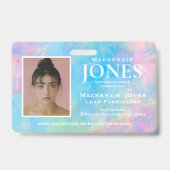 個人ブランドロゴモダン抽象芸術従業員バッジ バッジ (裏面)