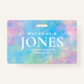 個人ブランドロゴモダン抽象芸術従業員バッジ バッジ (正面)