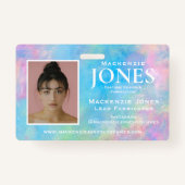 個人ブランドロゴモダン抽象芸術従業員バッジ バッジ (裏面)