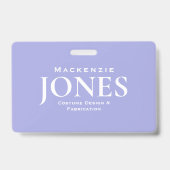 個人ブランドロゴモダン紫の従業員バッジ バッジ (正面)
