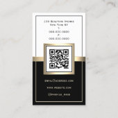 個人ポートレートの写真とロゴ  名刺 (裏面)