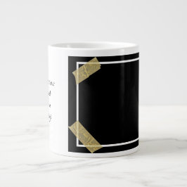 個人メッセージを含む写真のカスタムアップロード ジャンボコーヒーマグカップ