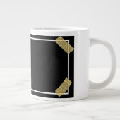 個人メッセージを含む写真のカスタムアップロード ジャンボコーヒーマグカップ (右)