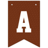 個人メッセージ付きサッカーバナー バンティングフラッグ (第3の旗)