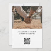 個人メモ写真 – 完全な日付カードの保存 セーブザデート (裏面)