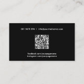 個人モダンフィットネスコーチロゴ 名刺 (裏面)