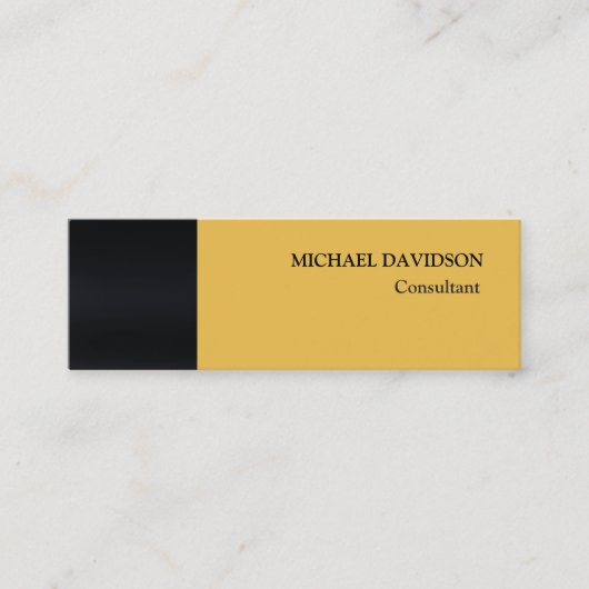 個人モダンユニークエレガントスタイリッシュ向け スキニー名刺 (正面)