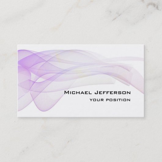 個人モダンユニークトレンディー 名刺 (正面)