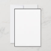 個人モダン写真は日付を保存 出欠カード (裏面)