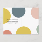 個人モダン写真 |カラフル応援 シーズンポストカード (裏面)