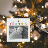 個人モダン写真 |カラフル応援 セラミックオーナメント