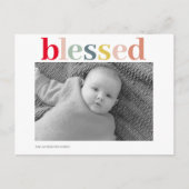 個人モダン写真 カラフル| 賛美 ポストカード (正面)