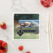 個人モノグラムファミリーフォトコラージュA11 スタンダードカクテルナプキン (インサイチュ)