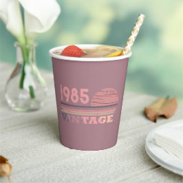 個人ヴィンテージ40歳の誕生日パーティー 紙コップ