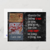 個人主義のカルト真の勇気はがき ポストカード (正面/裏面)