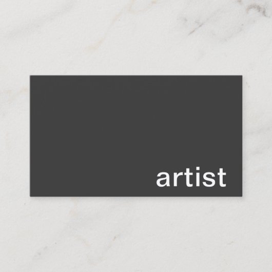 個人事業カード(芸術家) 名刺 (正面)