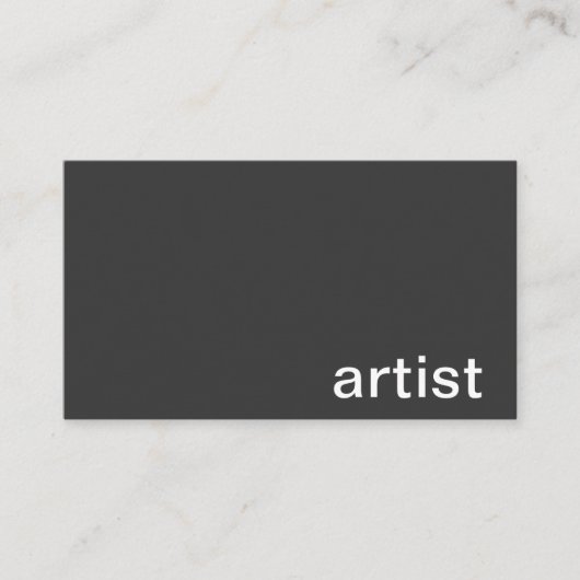 個人事業カード(芸術家) 名刺 (正面)