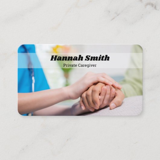 個人介護士 名刺 (正面)