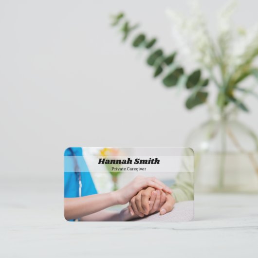 個人介護士 名刺 (スタンド正面)