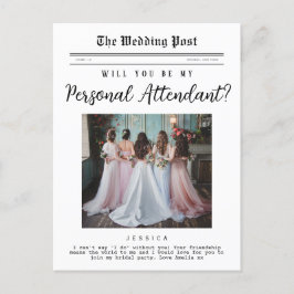 個人付き添い人提エレガント案 ポストカード