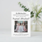 個人付き添い人提エレガント案 ポストカード (スタンド正面)