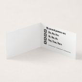 個人代名詞の設定カード 名刺 (内部)