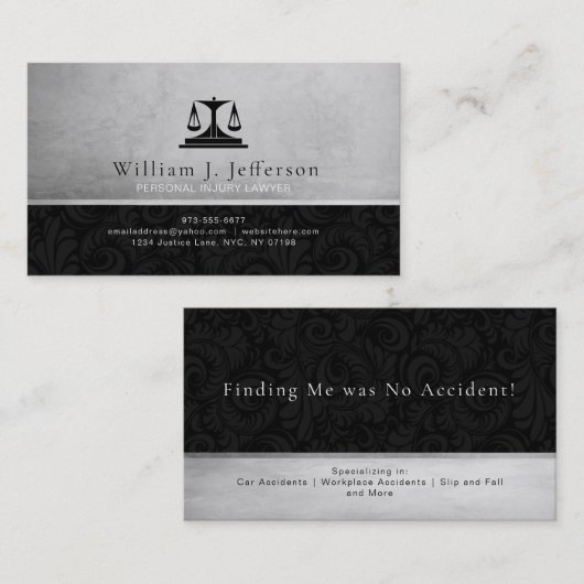 個人傷害弁護士名刺 名刺 (正面/裏面)