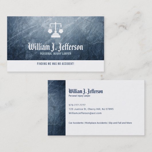 個人傷害弁護士名刺 名刺 (正面/裏面)