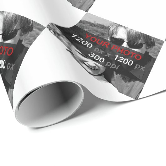 個人制作フォトギフトホワイトラッピング紙 ラッピングペーパー (ロールコーナー)