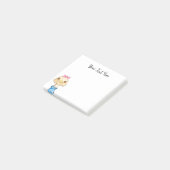 個人化されたおもしろいな鳥のスケッチ ポストイット (アングル)