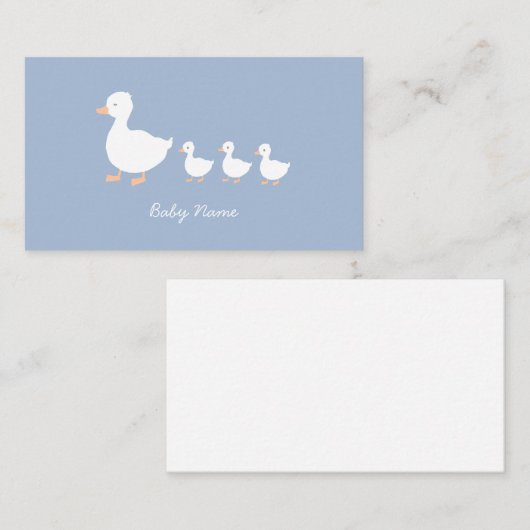 個人化されたベビーダッククリングありがとうご注意カード ノートカード (正面/裏面)