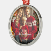 個人化された写真 メタルオーナメント (左)