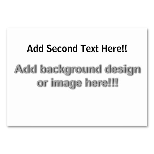 (個人化して下さい) "あなたの"個人的なtouchを加えて下さい。 味方される2 テーブルナンバー (裏面)