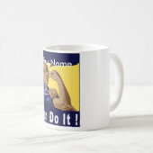 個人化して下さい-それをすることができます! コーヒーマグカップ (正面右)