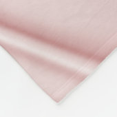 個人化して下さい: ガーリーなパステル調ピンクのフェイクなサテンの生地 フリースブランケット (角)