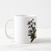 個人化して下さい: デイジー、ハチドリ、てんとう虫: 芸術 コーヒーマグカップ (左)