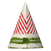 個人化して下さい: メリークリスマスの小妖精や小人の衣裳の帽子 パーティーハット (裏面)