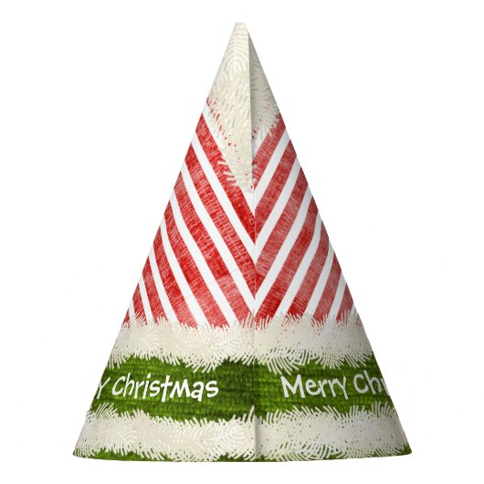 個人化して下さい: メリークリスマスの小妖精や小人の衣裳の帽子 パーティーハット (裏面)