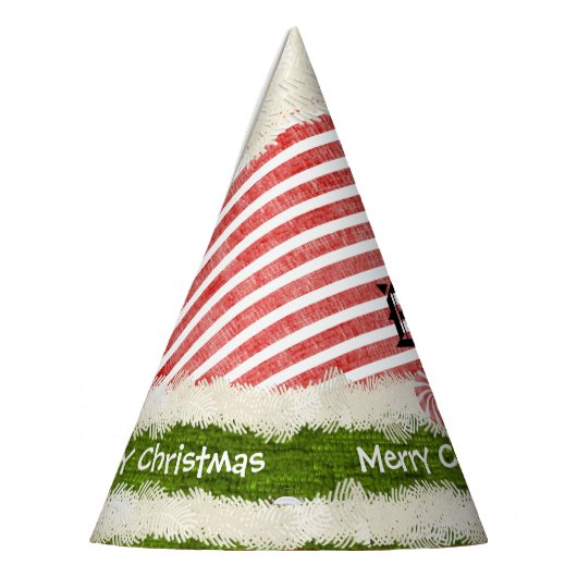 個人化して下さい: メリークリスマスの小妖精や小人の衣裳の帽子 パーティーハット (左)