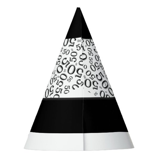 個人化して下さい: 丘の第50誕生日のテーマに パーティーハット (裏面)