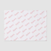 個人化して下さい: 女の子の一流のピンクの誕生会のテーマ 薄葉紙 (正面)