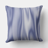 個人化して下さい: 淡いブルーのフェイクなサテンの生地 クッション (裏面)