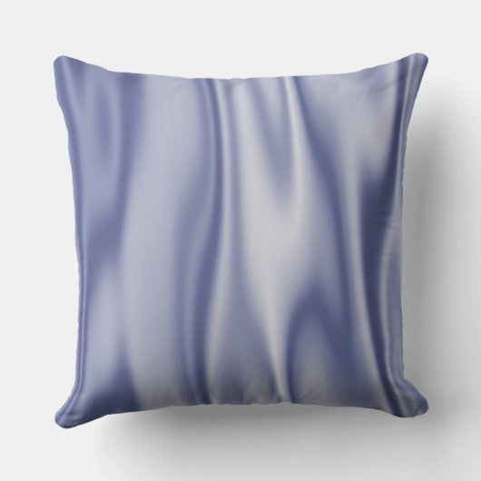 個人化して下さい: 淡いブルーのフェイクなサテンの生地 クッション (裏面)
