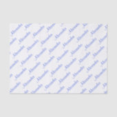 個人化して下さい: 男の子の一流の青い誕生会のテーマ 薄葉紙 (正面)