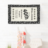 個人化して下さい: 私の第40誕生会への歓迎 横断幕 (インサイチュ)