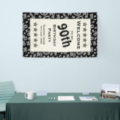 個人化して下さい: 私の第90誕生会への歓迎 横断幕 (トレードショー)