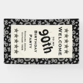 個人化して下さい: 私の第90誕生会への歓迎 横断幕 (横)