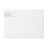 個人化して下さい: 線条細工優美のクリスマスの天使 ラップアラウンドラベル (正面)